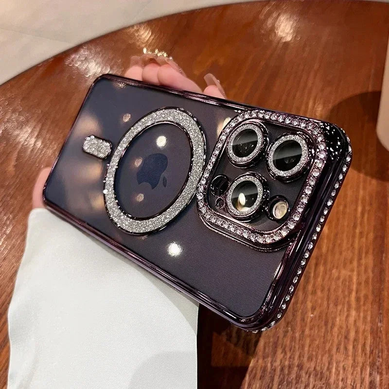 Glitter Diamond Transparent iPhone Case