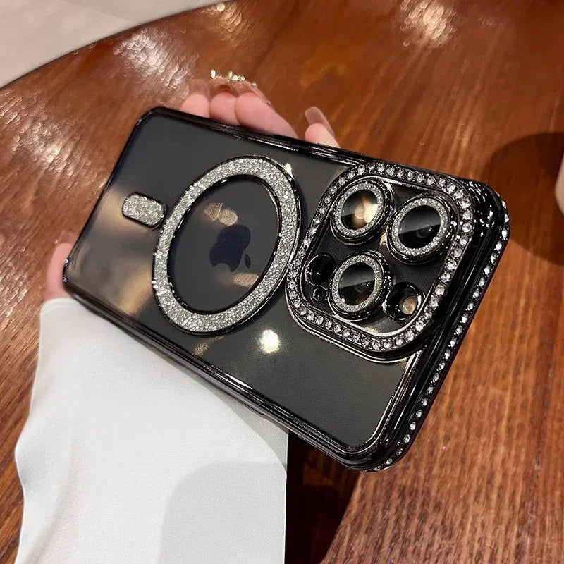 Glitter Diamond Transparent iPhone Case