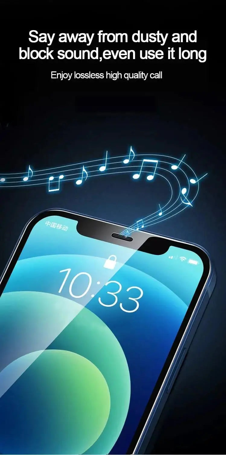 5pcs Tempered Glass for iPhone 17 16 15 14 13 12 Pro Max