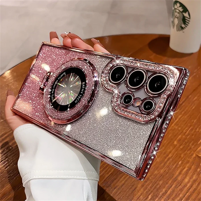 Glitter Diamond Samsung Case w/Stand