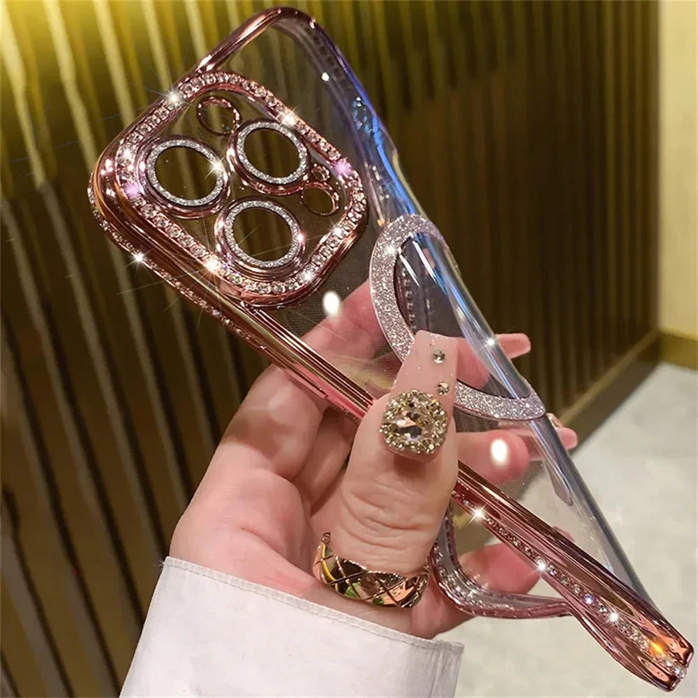 Glitter Diamond Transparent iPhone Case