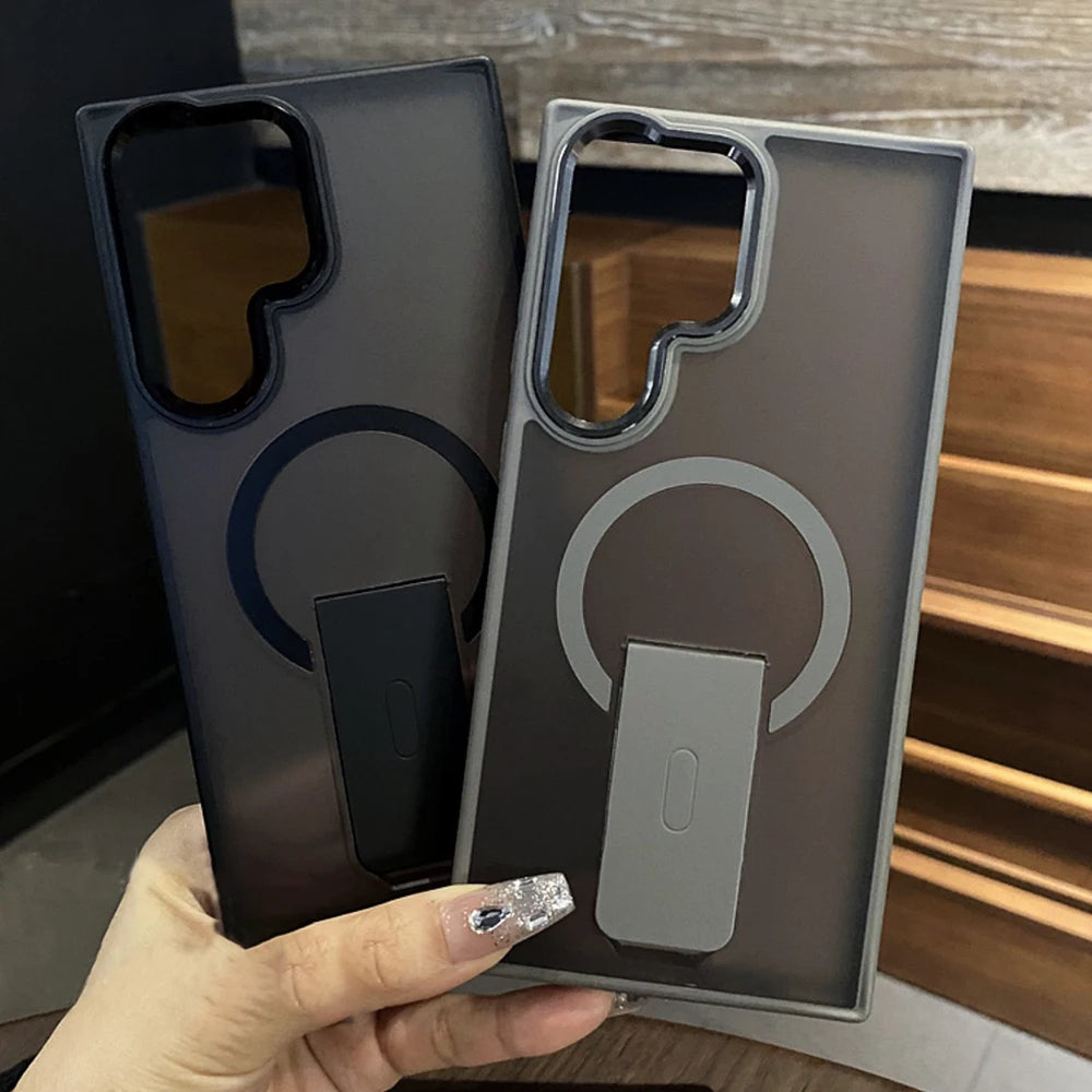 Luxury Magnetic Samsung Case w/Folding Stand