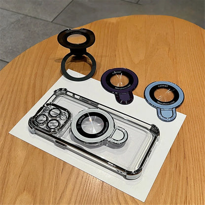 Luxury Plating iPhone Case w/Holder Stand