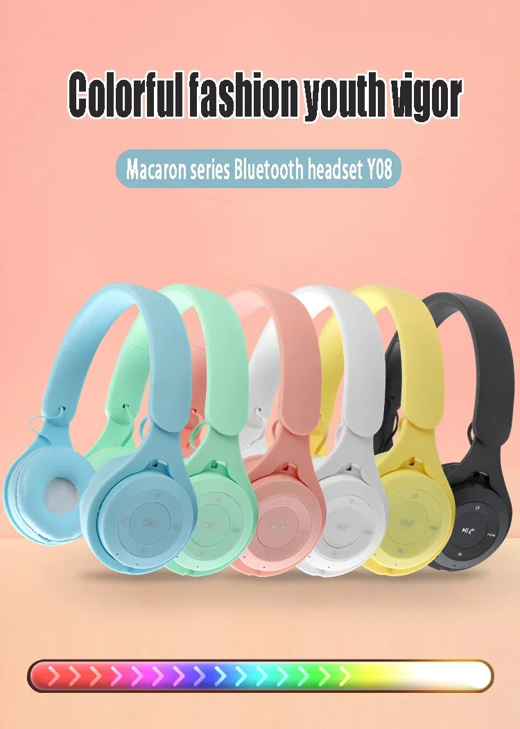Stereo Y08 Headset 5.3 Bluetooth