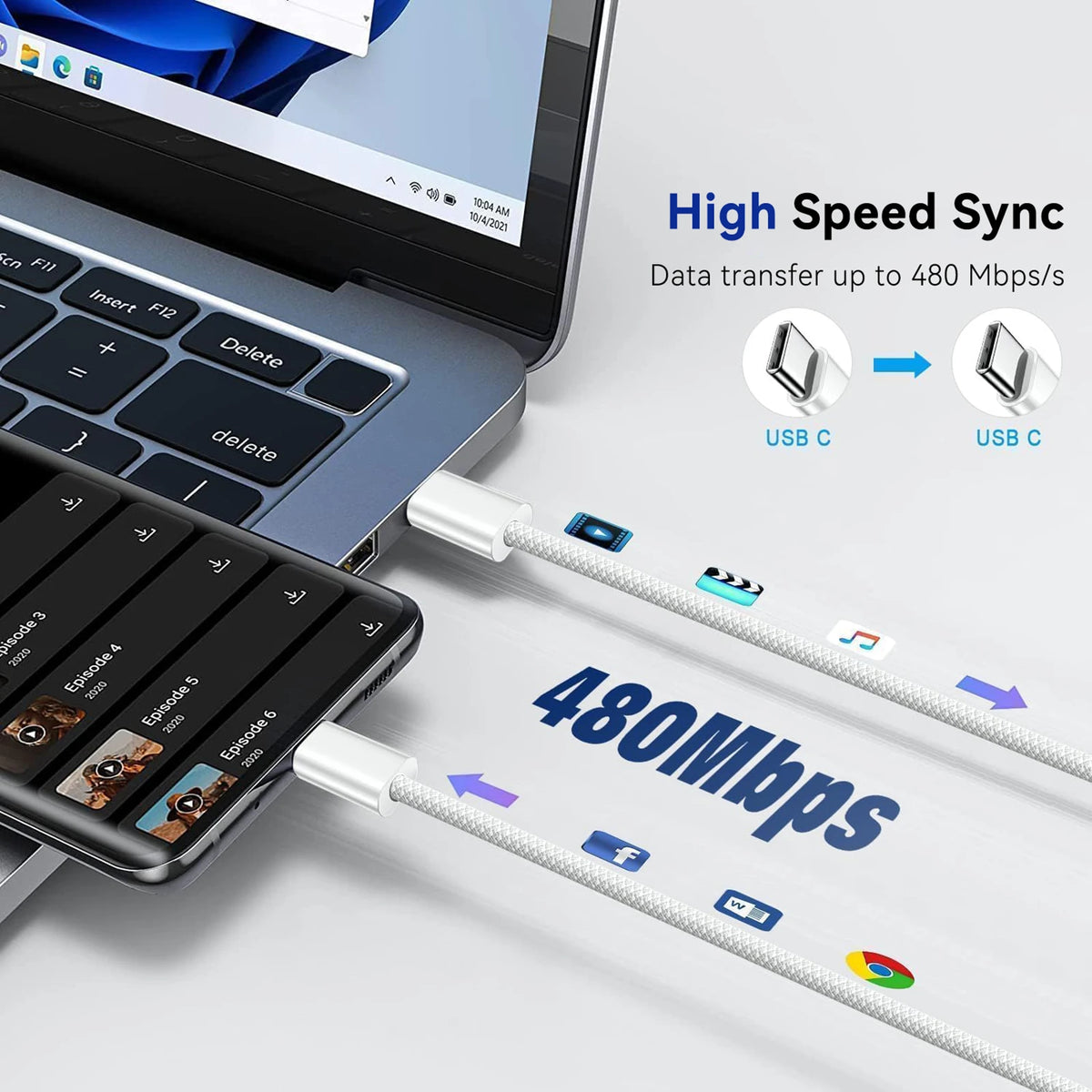 40W PD Fast Charger iPhone USB C