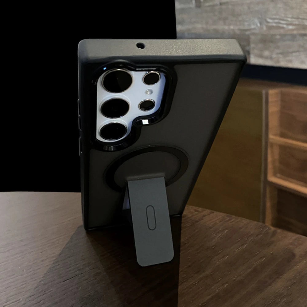 Luxury Magnetic Samsung Case w/Folding Stand