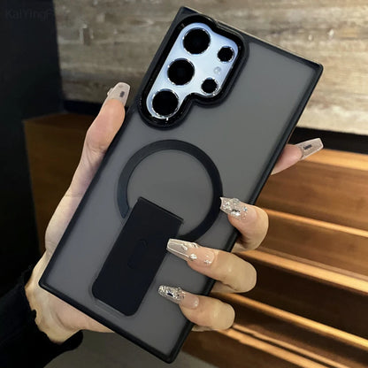 Luxury Magnetic Samsung Case w/Folding Stand