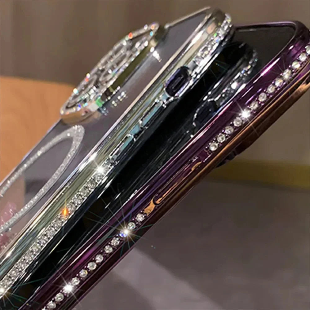 Glitter Diamond Transparent iPhone Case
