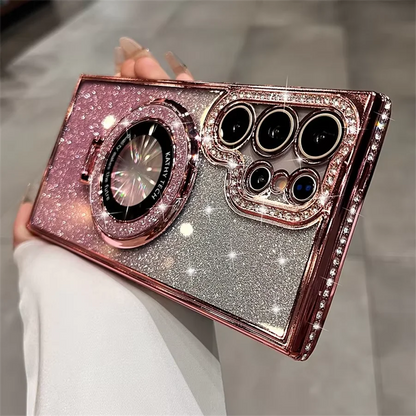 Glitter Diamond Samsung Case w/Stand