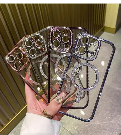 Glitter Diamond Transparent iPhone Case