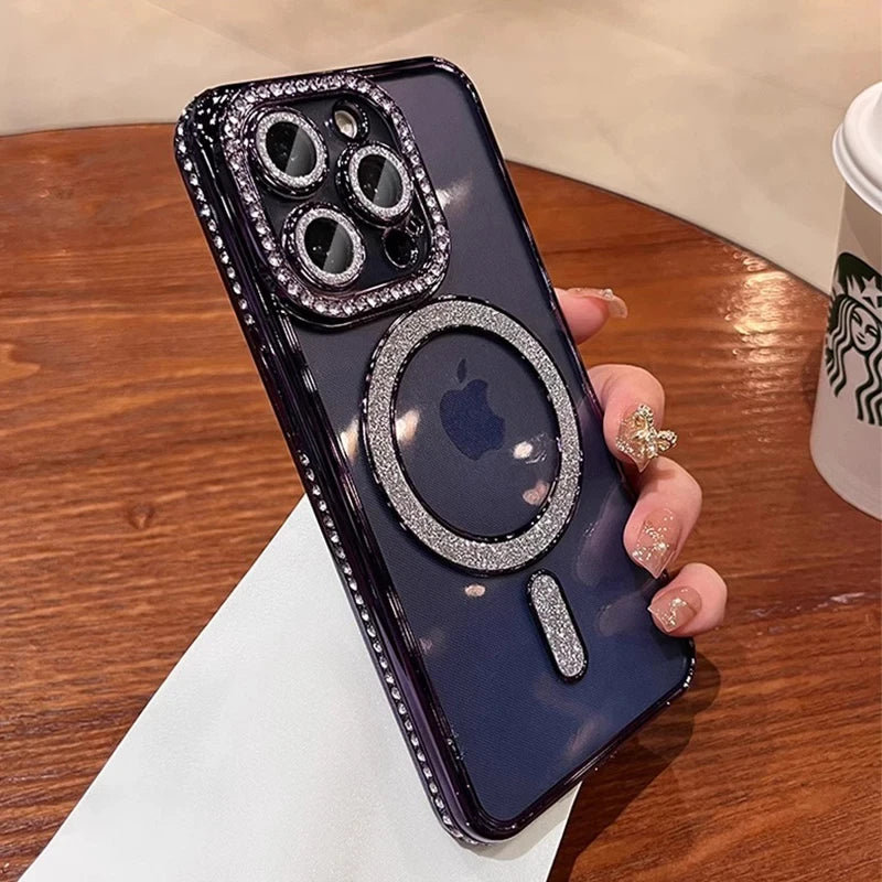 Glitter Diamond Transparent iPhone Case