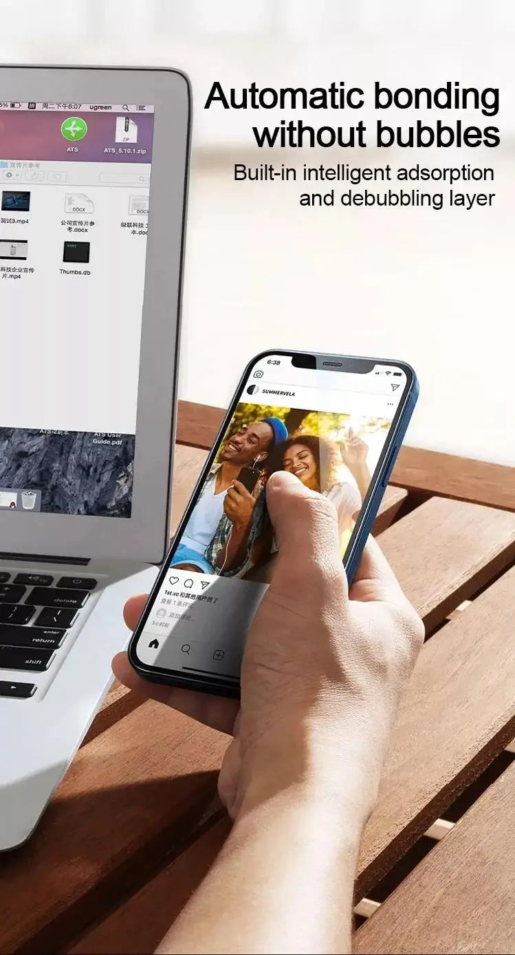 5pcs Tempered Glass for iPhone 17 16 15 14 13 12 Pro Max