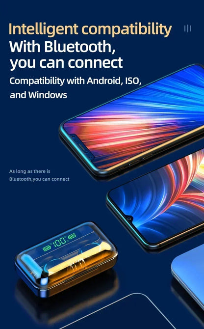 TWS F9-5 Earphone Bluetooth 5.3 Wireless Headphones