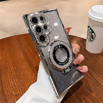 Glitter Diamond Samsung Case w/Stand