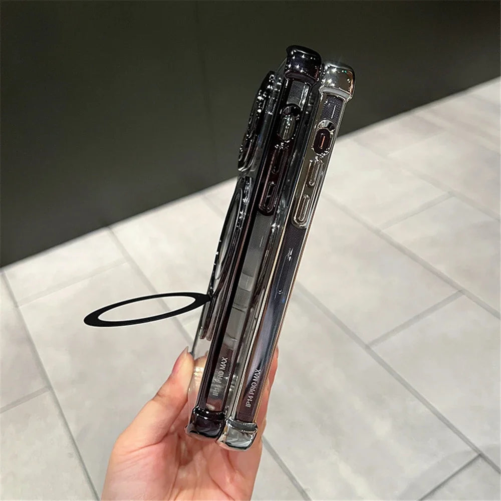 Luxury Plating iPhone Case w/Holder Stand